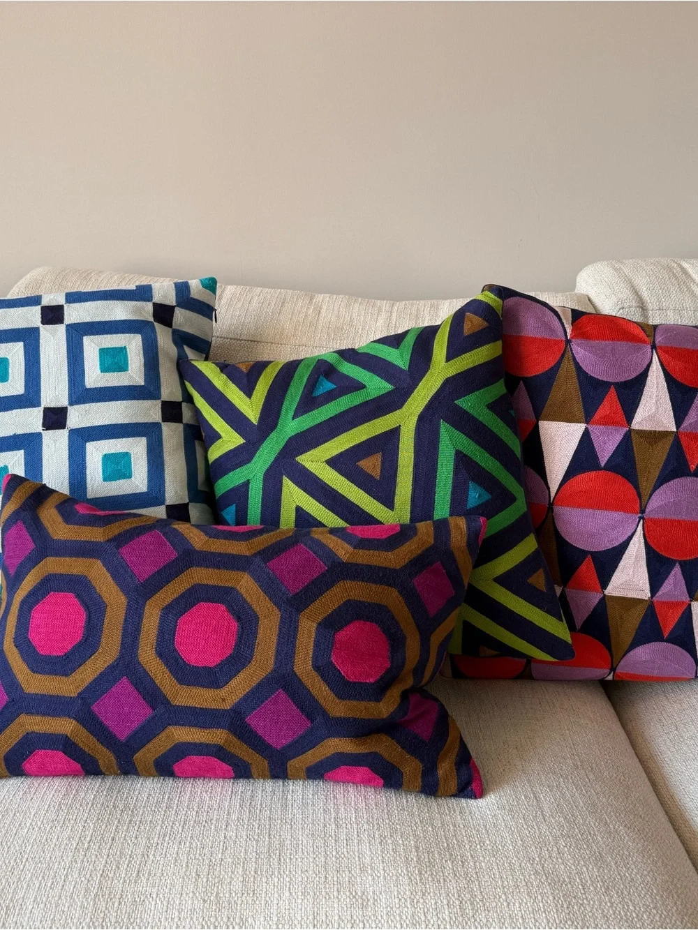 Jonathan Adler Piccadilly Collection Throw Pillow Set - Multicolor